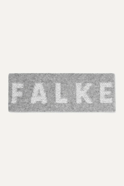 Falke Extra Soft Cashmere Blend Headband In Gray