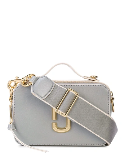 Marc Jacobs Women's Large The Sure Shot Coated Leather Camera Bag In Grey