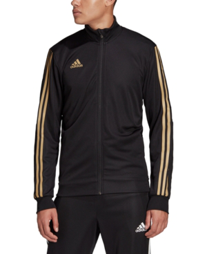 adidas black and gold track jacket