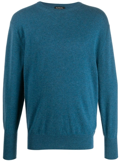 N•peal Crew Neck Jumper In Blue