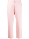 Marni Cropped Pencil Trousers In Pink