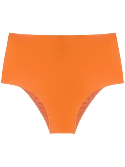 Clube Bossa Ceanna High Waisted Bikini Bottom In Orange