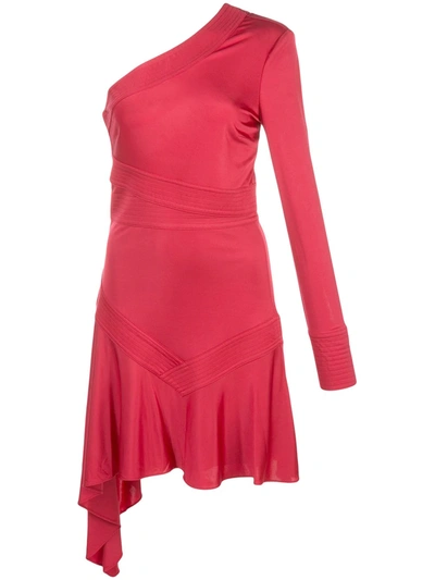 Alexis Gaja Asymmetric Dress In Red