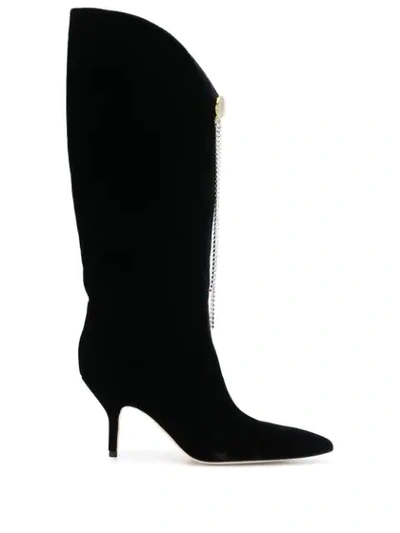 Magda Butrym Czech Embellished Boots In Black