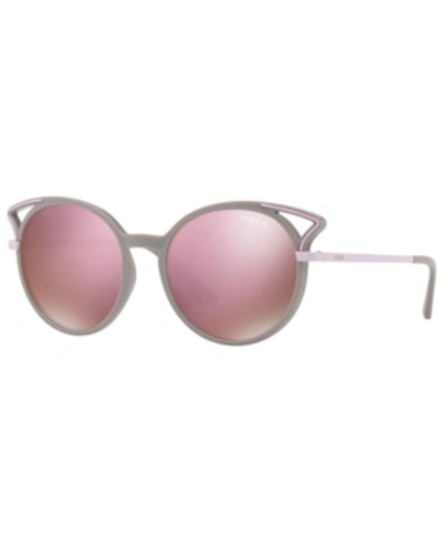 Vogue Eyewear Women's Sunglasses, Vo5136s In Dark Brown Mirror Pink