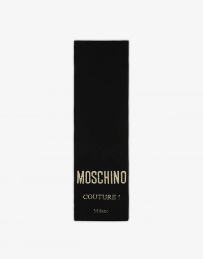 Moschino Couture Scarf In Black