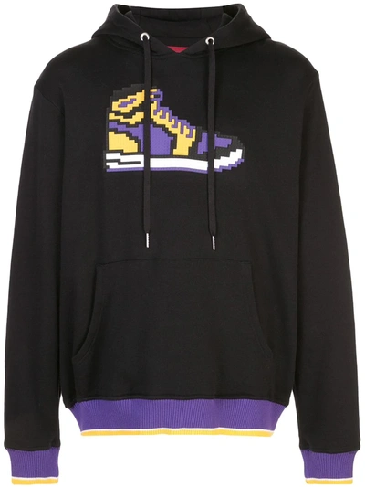 Mostly Heard Rarely Seen 8-bit Pixelated Trainer Hoodie In Black