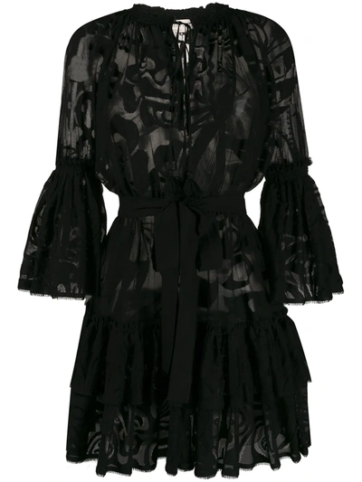 Emilio Pucci Lace Beach Dress In Black