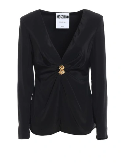 Moschino Women's Black Viscose Cardigan