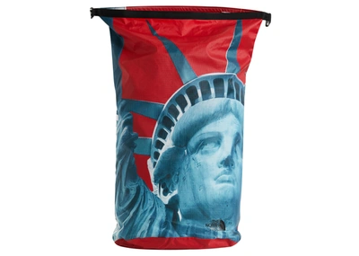 Pre-owned Supreme  The North Face Statue Of Liberty Waterproof Backpack Red