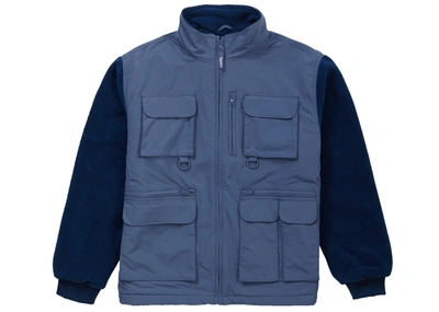 Pre-owned Supreme Upland Fleece Jacket Light Blue | ModeSens