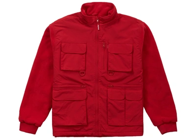 Pre-owned Supreme  Upland Fleece Jacket Red