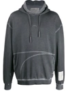 A-cold-wall* * Logo Drawstring Hoodie In Grey