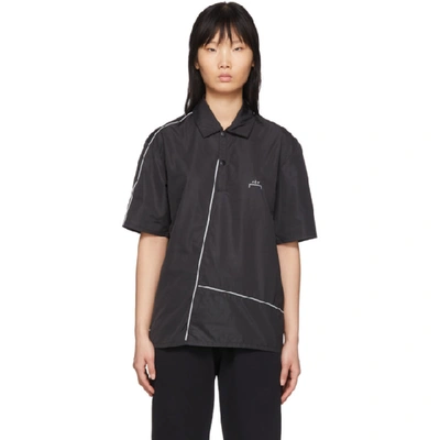 A-cold-wall* Black Piping Polo