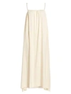 The Row Howard Silk Maxi Dress In Cream