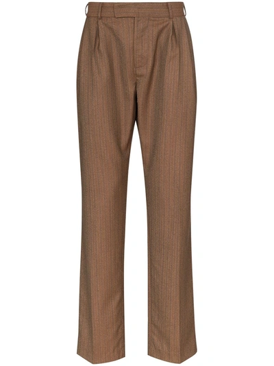 Ahluwalia Glenmore Tailored Trousers In Brown