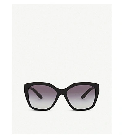 Burberry Be4261 Irregular-frame Sunglasses In Black