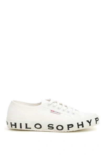 Philosophy Superga Lettering Sneakers In White