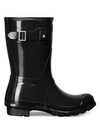 Hunter Original Short Gloss Rain Boots In Black