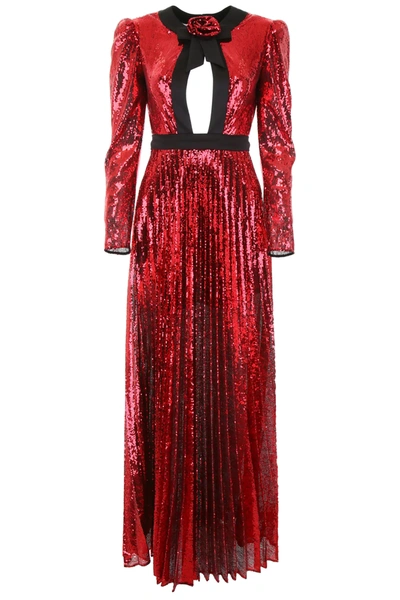 Philosophy Sequined Dress In Red