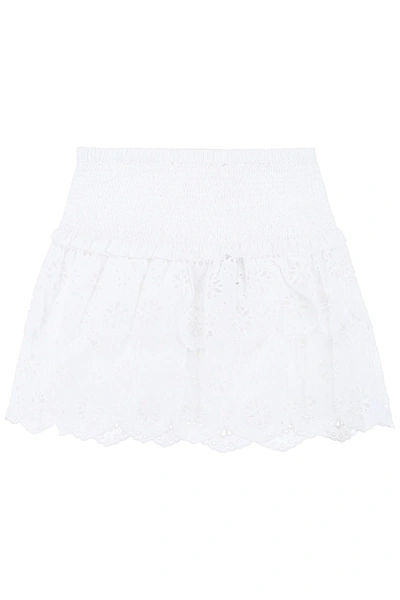 Michael Michael Kors Sangallo Lace Skirt In White