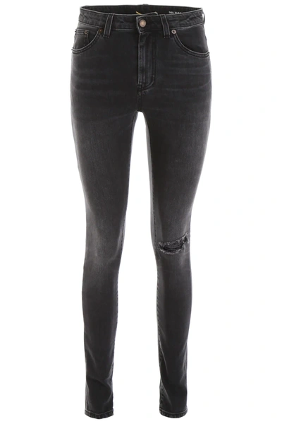 Saint Laurent Five Pockets Jeans In Black