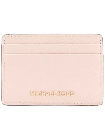 Michael Michael Kors Jet Set Cardholder In Pink