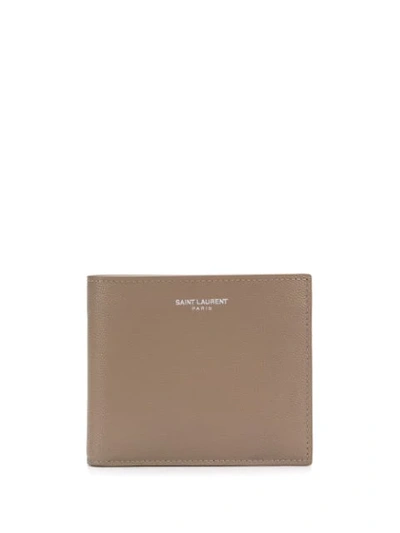 Saint Laurent Classic East West Wallet In Beige