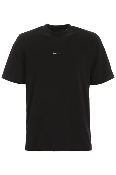 Oamc Hi How Are You T-shirt In Black