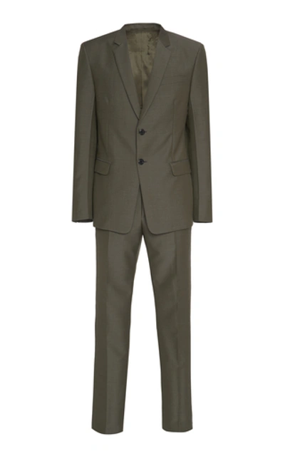 Prada Wool Slim-leg Suit In Grey