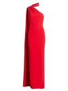 Brandon Maxwell Women's Asymmetric Sash Gown In Red