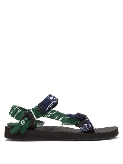 Arizona Love Bandana Velcro-strap Sandals In Blue