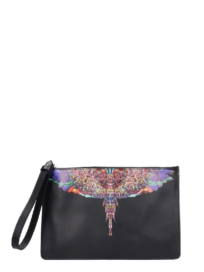 Marcelo Burlon County Of Milan Clutch In Black Leather