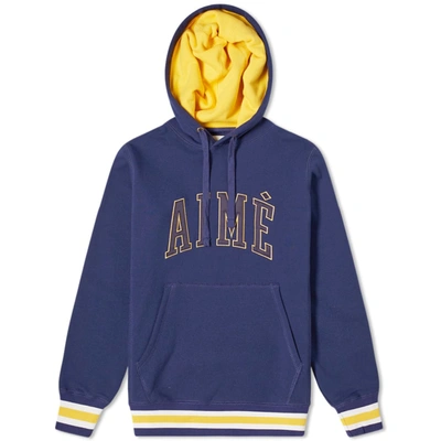 Aimé Leon Dore Collegiate Popover Hoody In Blue