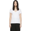 Rag & Bone The Vee Slub Pima Cotton-jersey T-shirt In Bright White