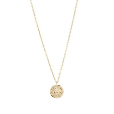 Tom Wood Coin Pendant In Gold