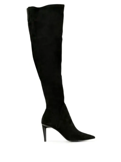 Kendall + Kylie Zoa Thigh-high Boots In Black