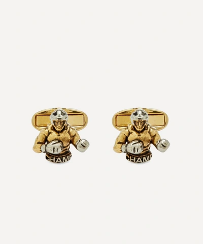 Paul Smith Boxer Cufflinks In Gold