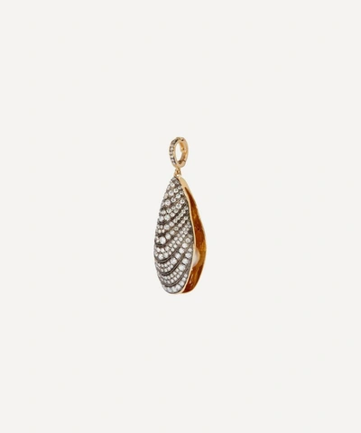 Annoushka 18ct Gold Mythology Diamond And Pearl Mussel Pendant