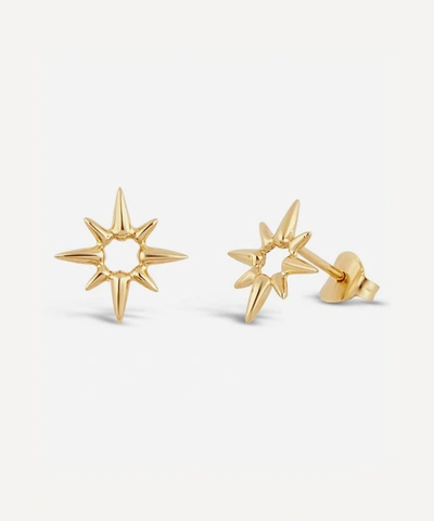 Dinny Hall Gold Plated Vermeil Silver Sunbeam Marianne Stud Earrings