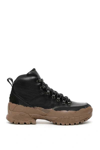 Alyx X Stussy Lugged Hiking Boot In Black,brown