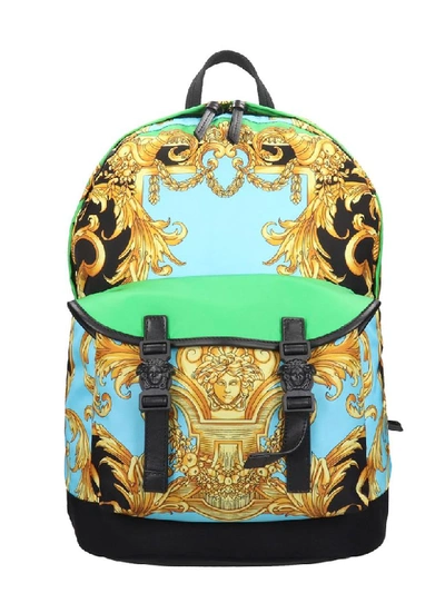 Versace Backpack In Green Tech/synthetic