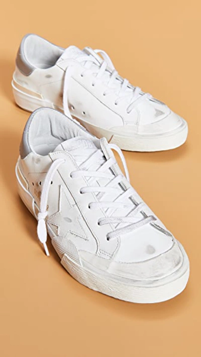 Golden Goose Superstar Sneakers In All White/multi