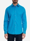 Robert Graham Keaton Regular Fit Button-up Sport Shirt In Turquoise