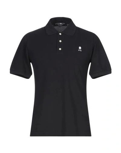 Hydrogen Polo Shirts In Black