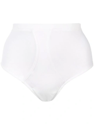 Kiki De Montparnasse Intime High-waisted Briefs In White