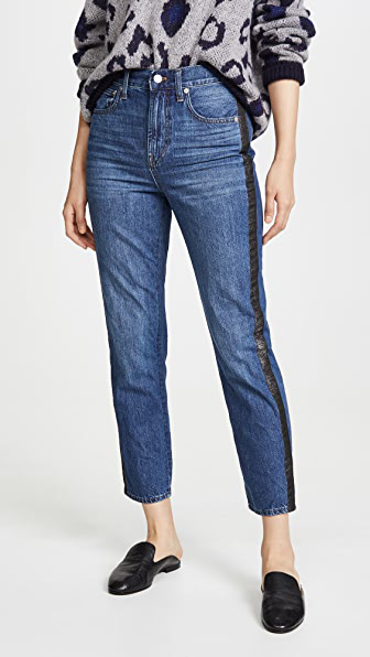 madewell tuxedo stripe jeans