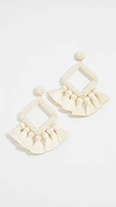 Baublebar Mini Laniyah Fringe Drop Earrings In Ivory