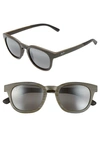Maui Jim Koko Head 48mm Polarizedplus2 Sunglasses In Matte Aqua Wood Grain/ Grey