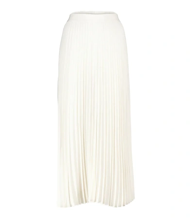 Co Essentials Pleated Midi Skirt In Ivory